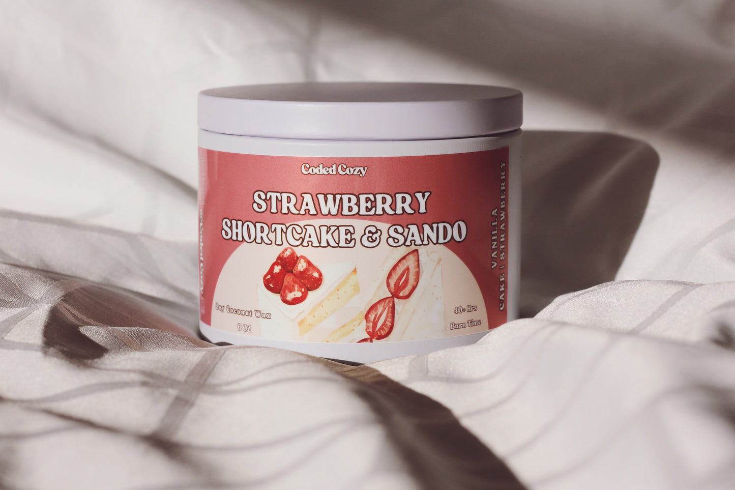 STRAWBERRY SHORTCAKE & SANDO CANDLE