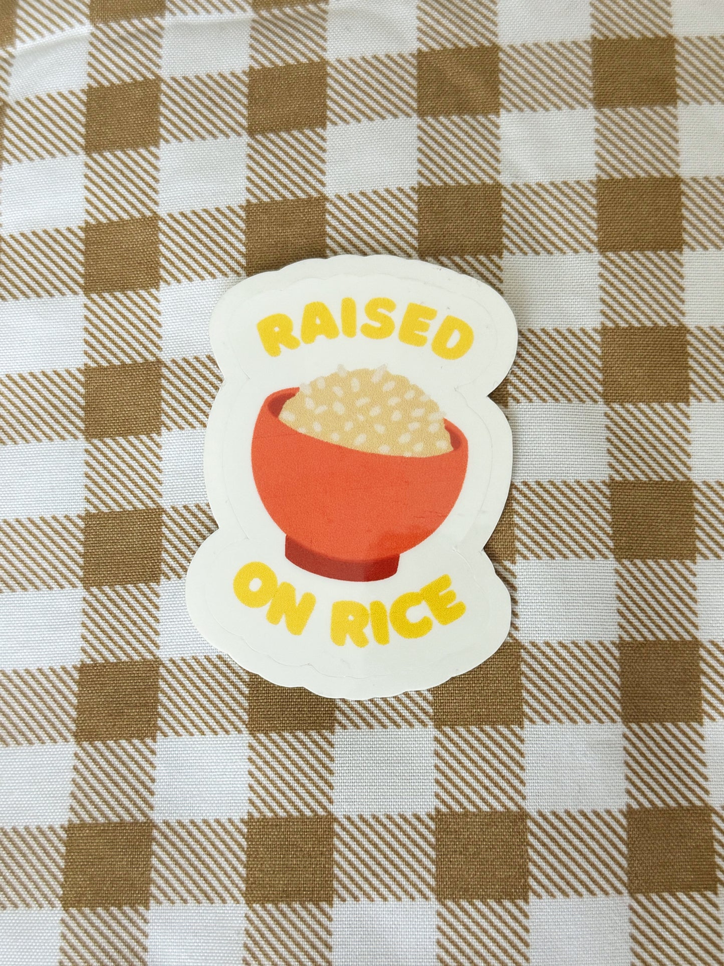 Raised on Rice Sticker