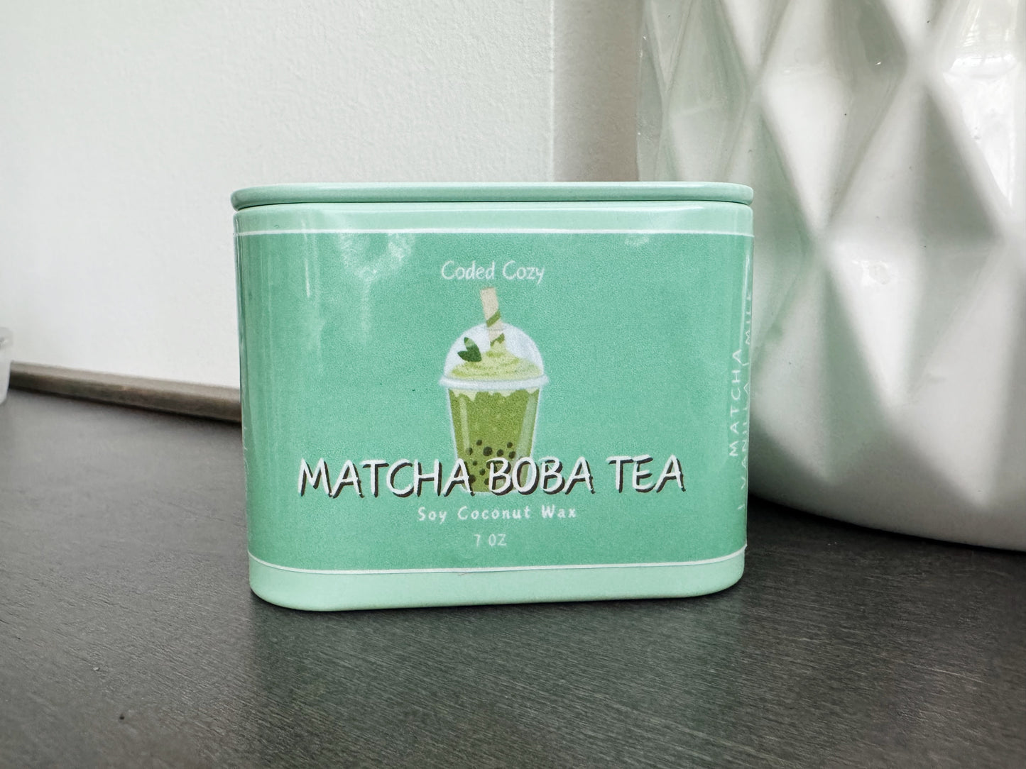 MATCHA BOBA TEA CANDLE