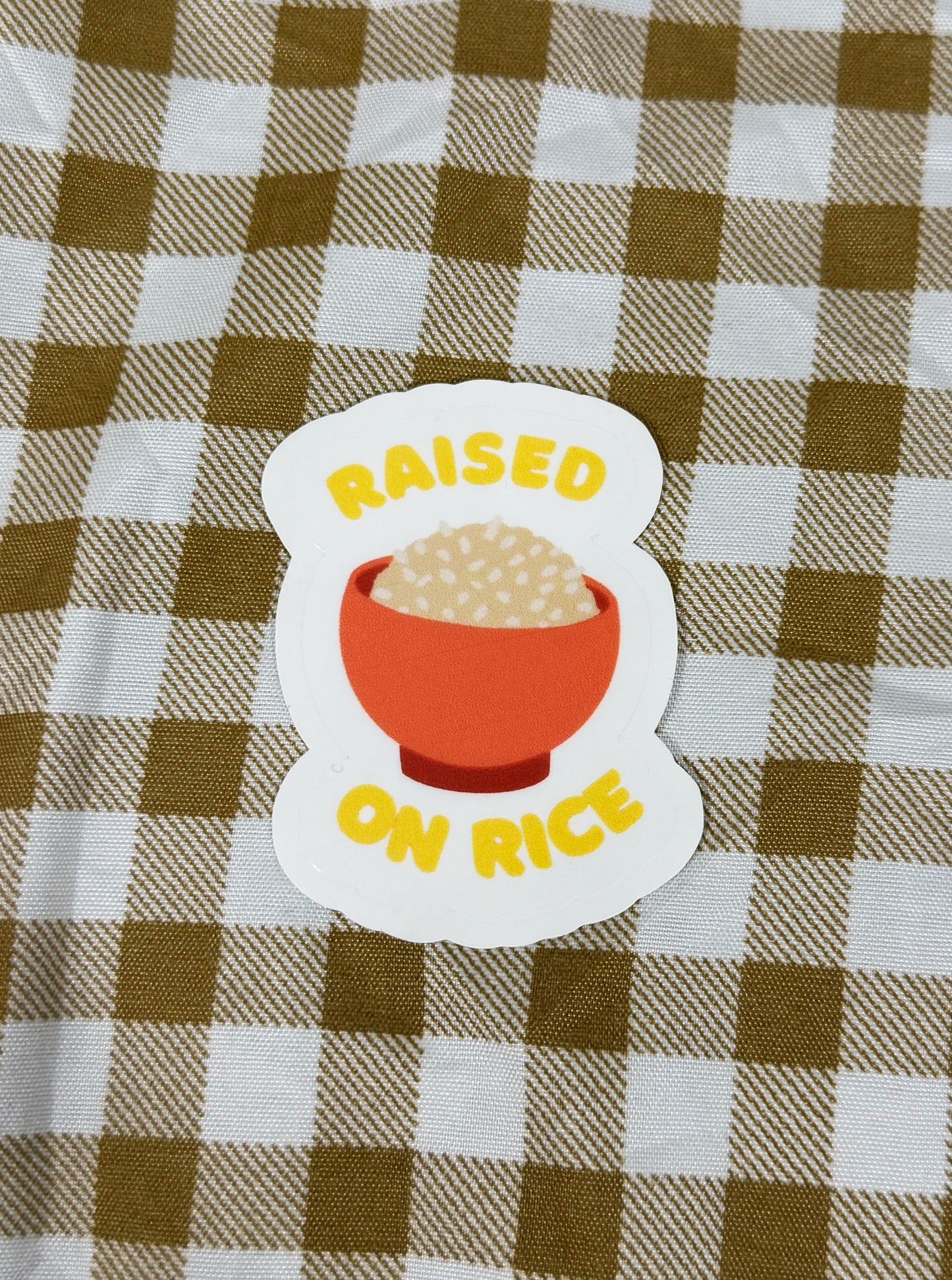 Raised on Rice Sticker