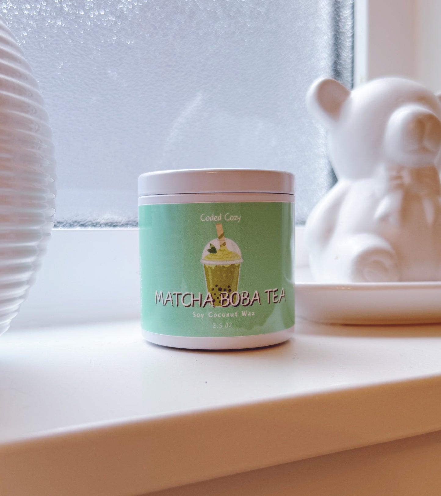 MATCHA BOBA TEA CANDLE