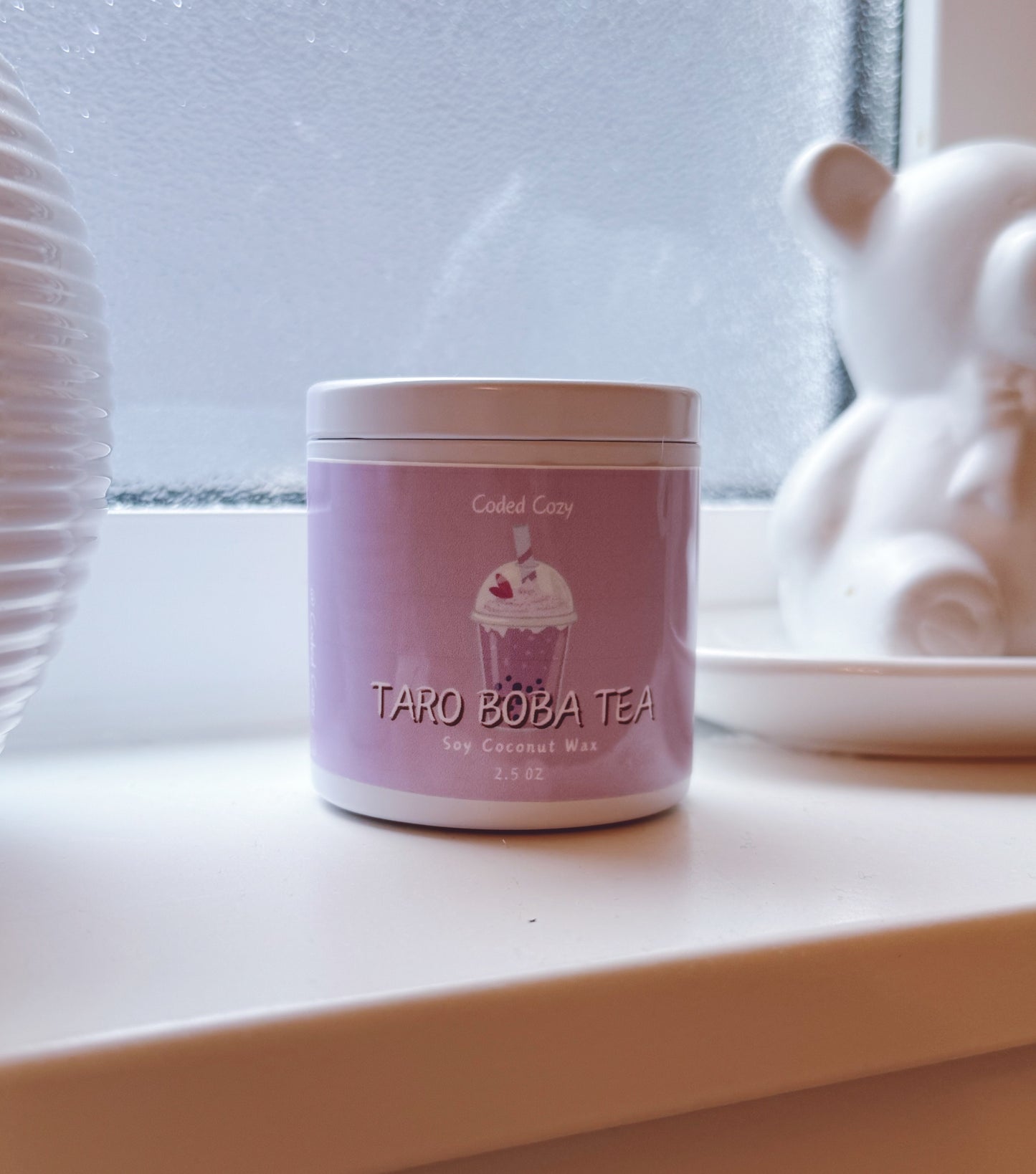 TARO BOBA TEA CANDLE