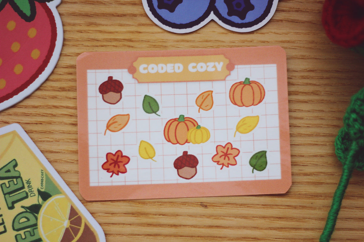 Fall Mini Sticker Sheet