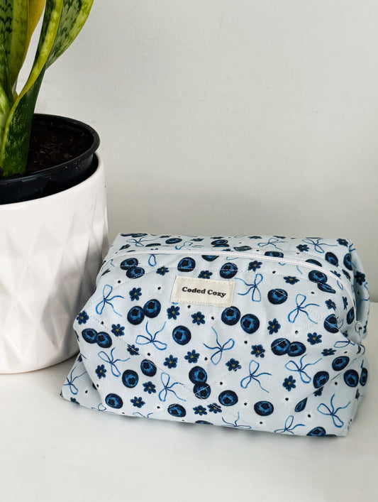 Blueberry & Bows Boxed Pouch