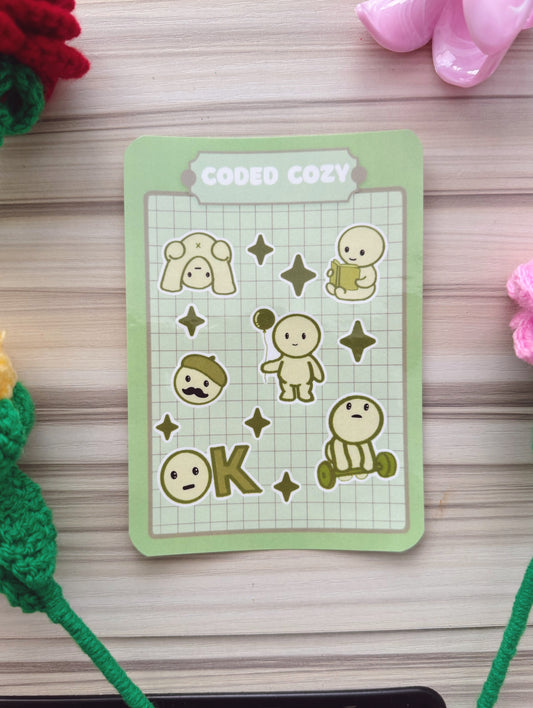 Green Guy Sticker Sheet