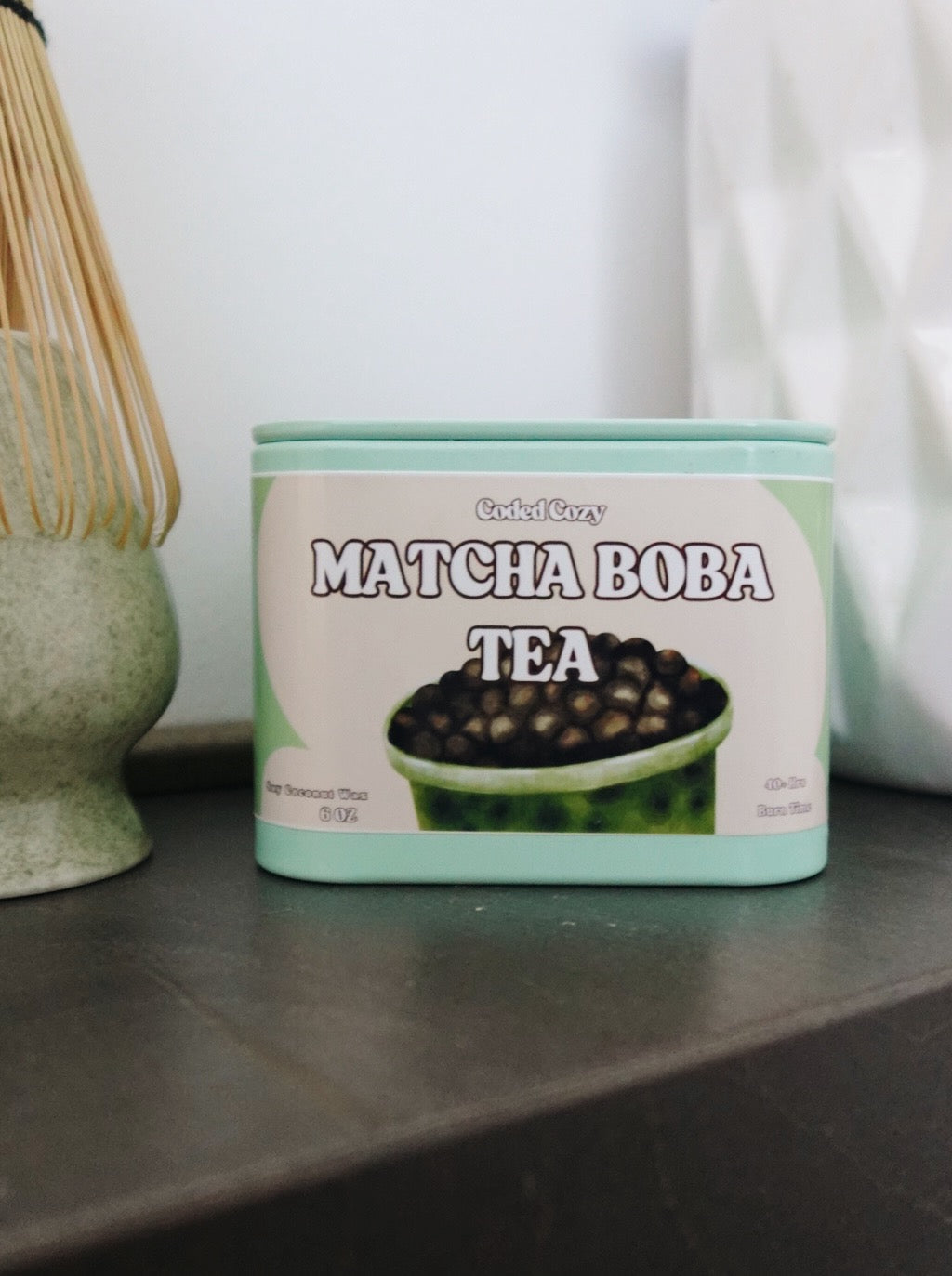 MATCHA BOBA TEA CANDLE