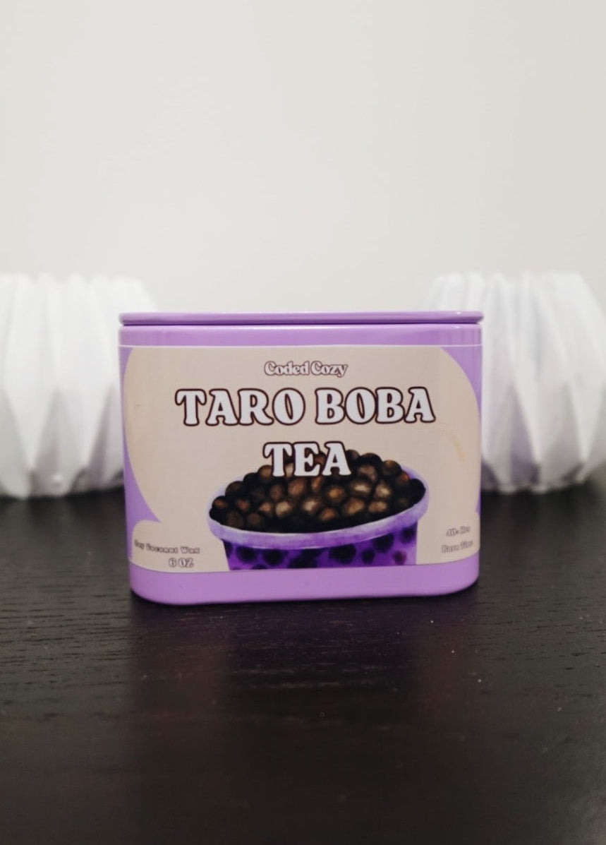 TARO BOBA TEA CANDLE