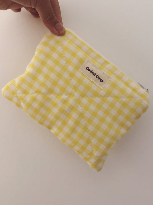 Yellow Gingham - Regular Pouch