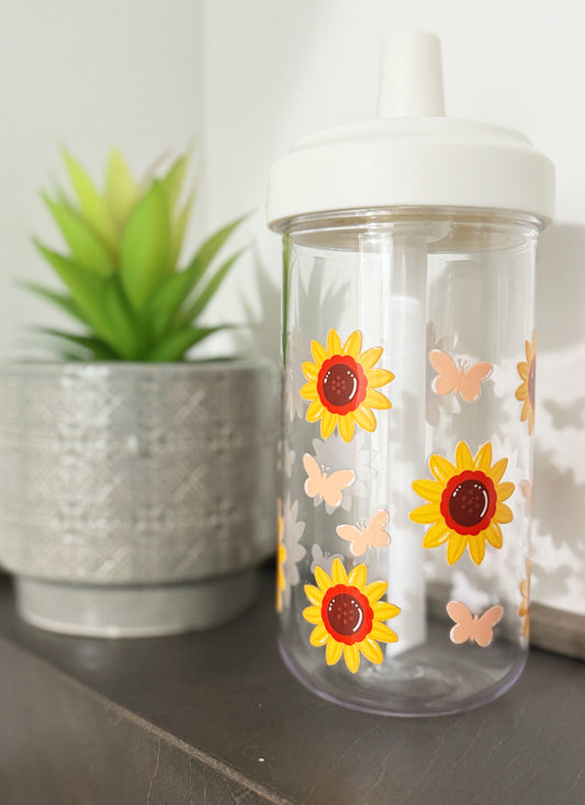 Sunflower Bubble Tea Tumbler