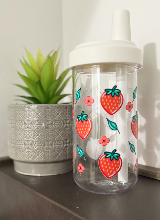Strawberry  Bubble Tea Tumbler