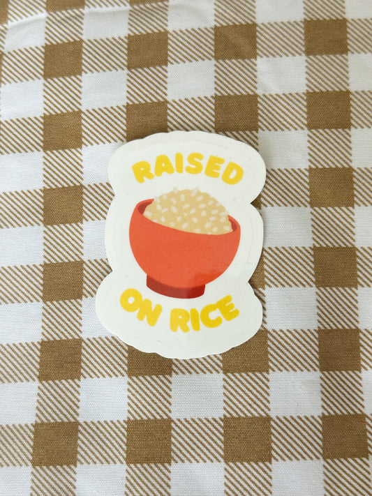 Raised on Rice Sticker