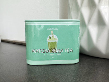 MATCHA BOBA TEA CANDLE