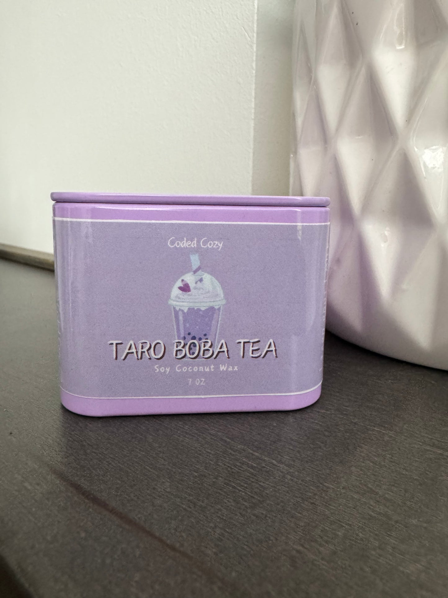 TARO BOBA TEA CANDLE
