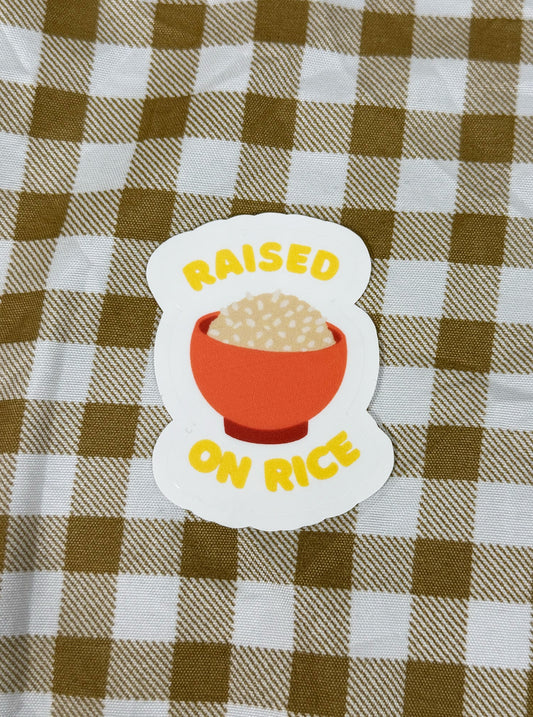 Raised on Rice Sticker